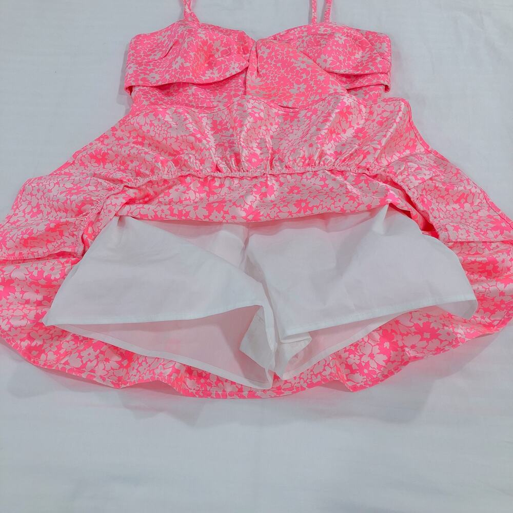 Lilly Pulitzer Sutton Skirted Romper Roxie Pink Baby Blues Jacquard - Picture 10 of 12